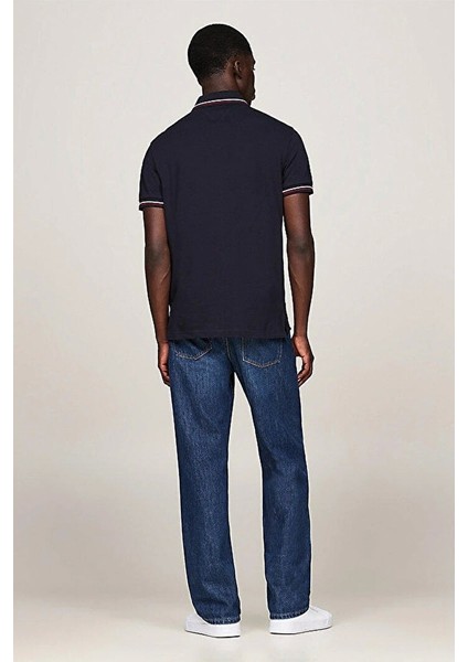 Erkek Lacivert Logo Kısa Kollu Polo T-Shirt fırsatları