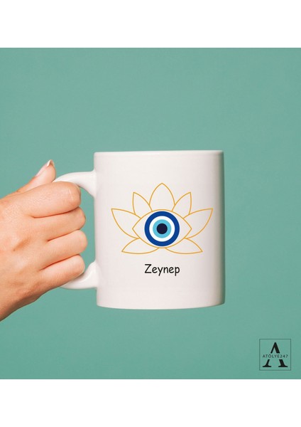Kişiye Özel Nazar Temalı Kupa Bardak