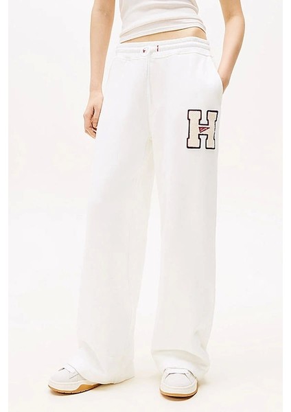 Tommy Jeans Kadın Beyaz Jogger Eşofman Altı