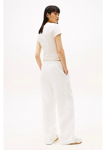 Tommy Jeans Kadın Beyaz Jogger Eşofman Altı fiyatları