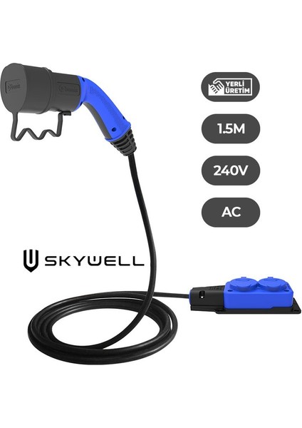 Skywell Elektrikli Araçlardan Güç Alın: V2L 2'li Uzatma Priz Adaptör