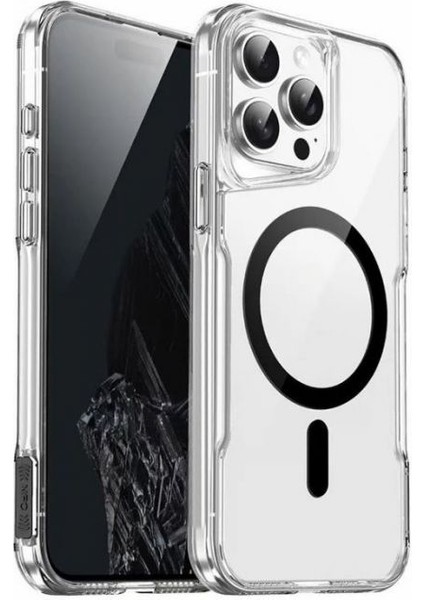 iPhone 14 Pro Max Kılıf Manyetik Şarj Özellikli Köşelerden Darbeye Dayanıklı Alp Twax Kapak