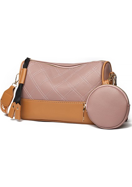 Kadın Topuz Iki Parçalı Moda Ikiz Çanta Crossbody Çanta (Yurt Dışından)