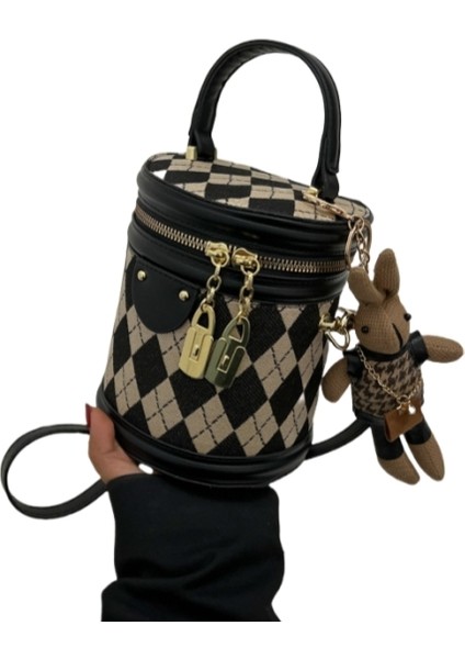 Şık Bayanlar El Tipi Kova Çantası Rahat Omuz Crossbody Çanta (Yurt Dışından)