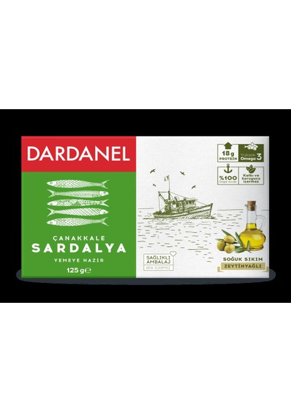 Zeytinyağlı Çanakkale Sardalya 125 gr