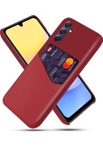 Samsung Galaxy A15 5g Cep Telefonu Kılıf Doku Pu+Pc Arka Kabuk (Yurt Dışından)