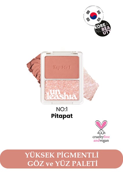 - Tap Me Palette Duo UNLEASHIA - Tap Me Palette Duo No:1 Pitapat-No:1 Pitapat