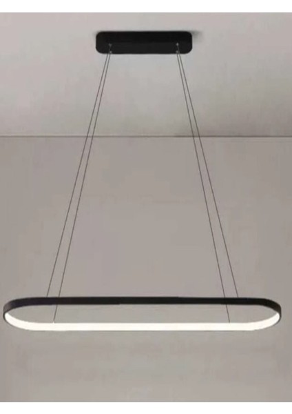 Sarkıt Dekoratif Oval Dikdörtgen Armatür 40X120 cm