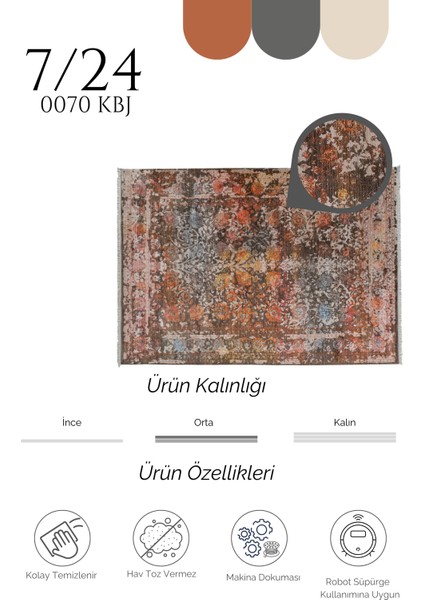 Makina Halısı Agnello Halı7/24 0070 Kbj fiyatları
