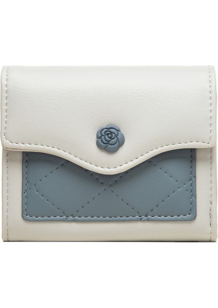 Basit Çiçek Tokalı Kadın Cüzdanı (Yurt Dışından)