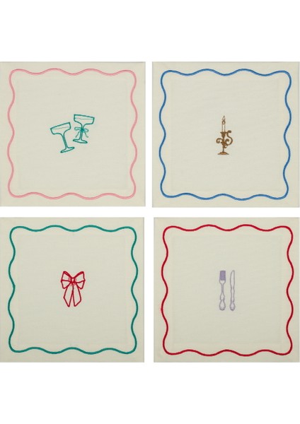 Very Demure Collection 4’lü Kokteyl Peçetesi