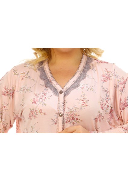 Bambu Büyük Beden Kadın Pijama Takımı
