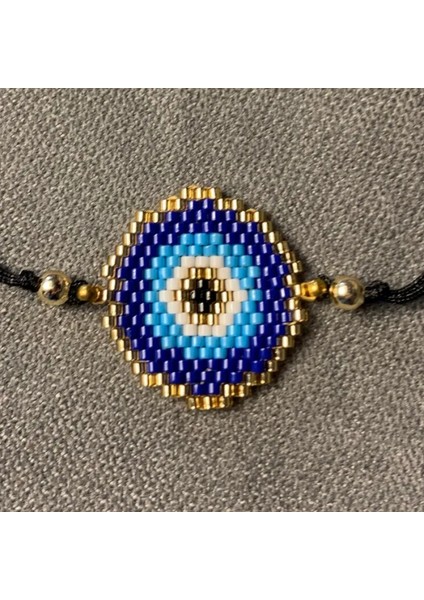 El Yapımı Nazar Boncuğu Motifi Miyuki Bileklik modelleri