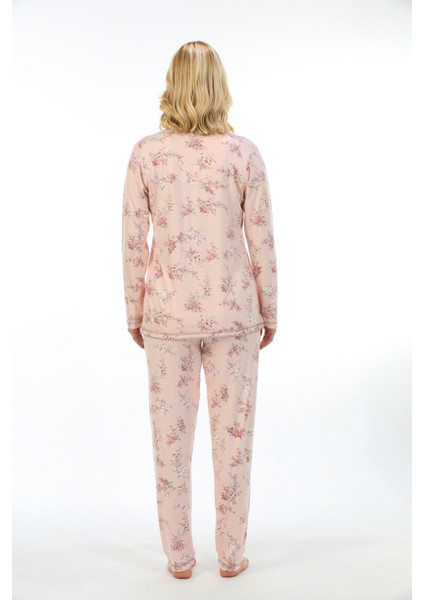 Bambu, Uzun Kol, Düğmeli Kadın Pijama Takımı