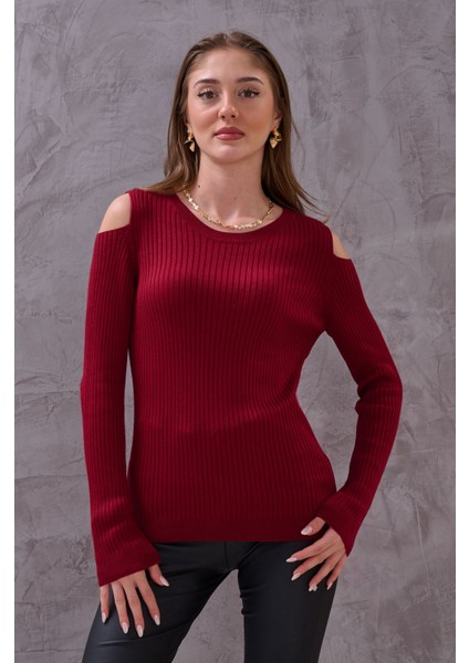 Kadın Üste Oturan Omuzu Kesik Esnek Bluz fiyatları