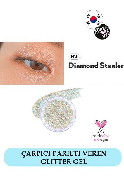 - Get Loose Glitter Gel 4gr N°5: Diamond Stealler, Glitter Jel Far
