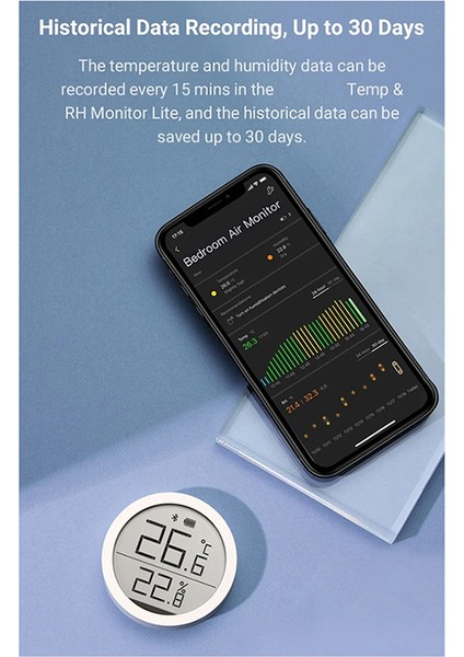Dijital Termometre Higrometre M Vision Bluetooth 5.0 Yüksek Hassasiyet (Yurt Dışından)