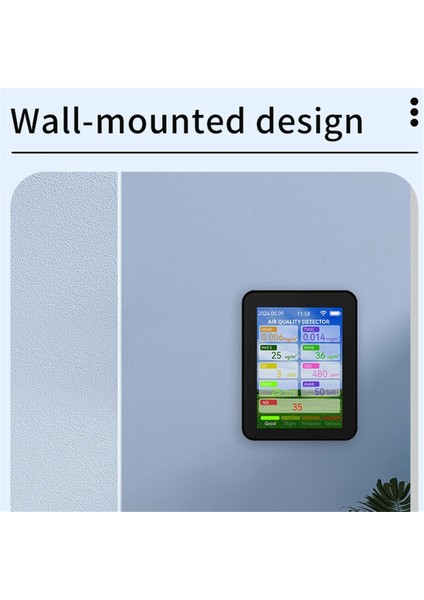 Tuya Wifi Hava Kalitesi Ölçer Hcho Tvoc Karbon Monoksit Test Cihazı Beyaz (Yurt Dışından)