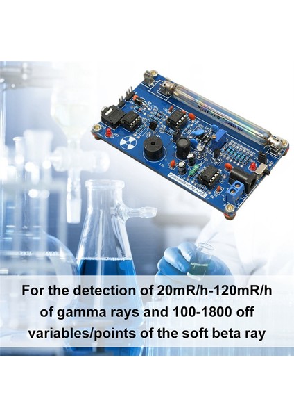 Kendin Yap Montajlı Geiger Sayacı Kiti Ses ve Işık Alarmlı Dedektörü (Yurt Dışından)