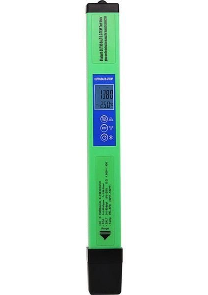 5'i 1 Arada Su Kalitesi Test Cihazı Dijital Ec Tds Salt Sg Temp Bluetooth Uygulama (Yurt Dışından)