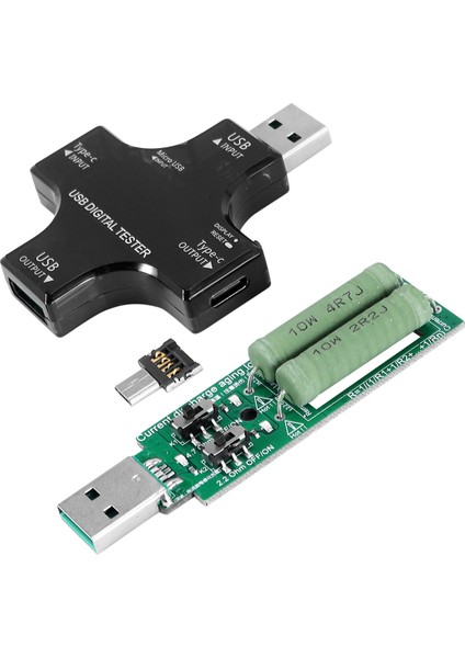 USB C Test Cihazı, 2'si 1 Arada Tip C Multimetre, Voltaj, Akım, Yükleyici ile (Yurt Dışından)