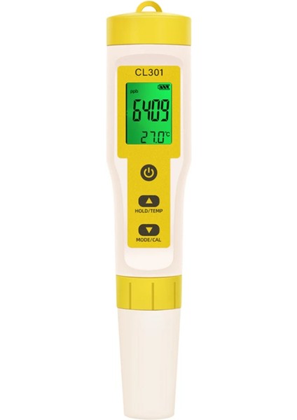 3'ü 1 Arada Klor Ölçer Cl2/h2/sıcaklık Ölçer Su Kalitesi Test Cihazı (Yurt Dışından)