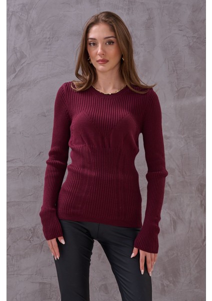 Kadın Göğüs Detaylı Vucudu Saran Fitilli Esnek Bluz fırsatları