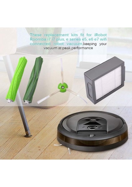 Irobot Roomba E5 E6 E7 I7 I6 I8 I3 I4 Plus E&ı Serisi Vakum Kiti (Yurt Dışından)