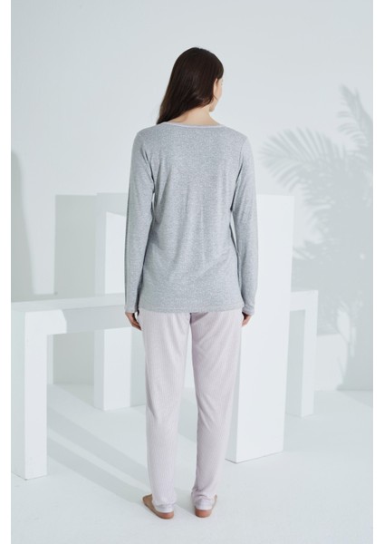 Bambu, Uzun Kol, Kadın Pijama Takımı