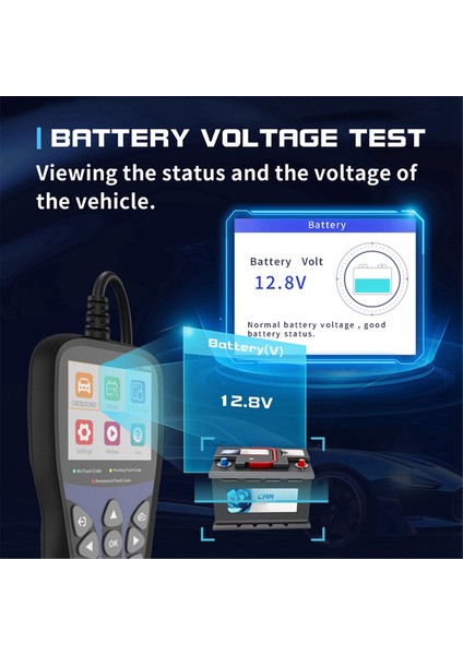 V850 Arıza Kodu Okuyucu Tam Obd2 Fonksiyonlu Otomatik Tanılama Aracı (Yurt Dışından)