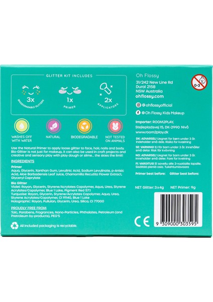 Çocuk Doğal Simli Makyaj Seti / Under The Sea modelleri