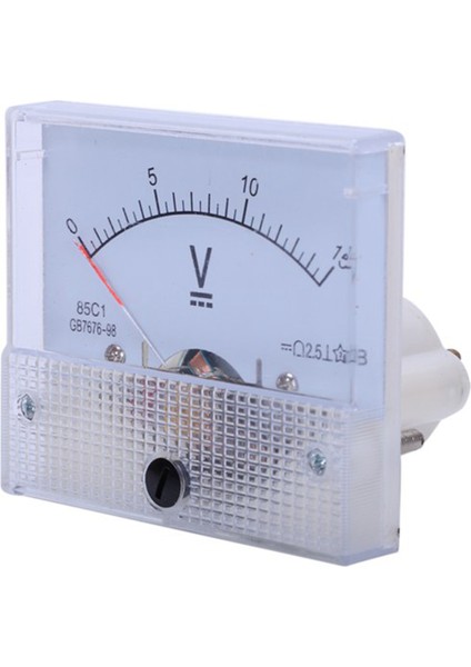 Pointer Tipi Dc Voltmetre, 85C1 Dc 0-15V Analog Voltaj Panel Metre (Yurt Dışından)