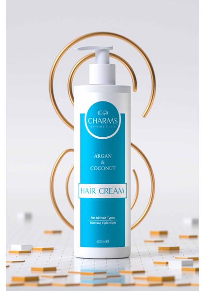 Cosmetıcs Argan & Coconut Hair Cream - Saç Kremi, 400 ml