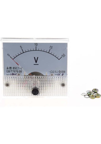 Dc 0~20V 85C1-V Sınıf 2.5 Voltmetre Analog Volt Panel Metre (Yurt Dışından)