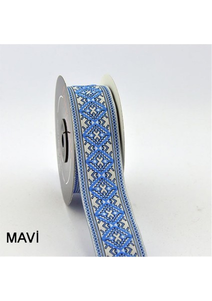 35984-BORDÜR - 10 mt Mavi