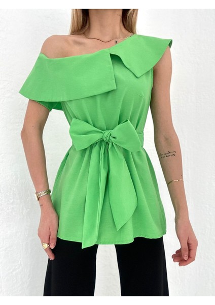 Kadın Poplin Kuşaklı Bluz fiyatları