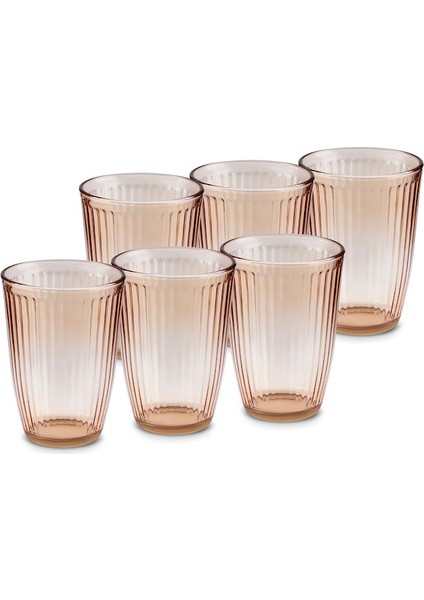 Gordes 6'lı Meşrubat Bardağı 370 ml Amber