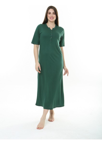 Kadın Bambu Kısa Kol Gecelik