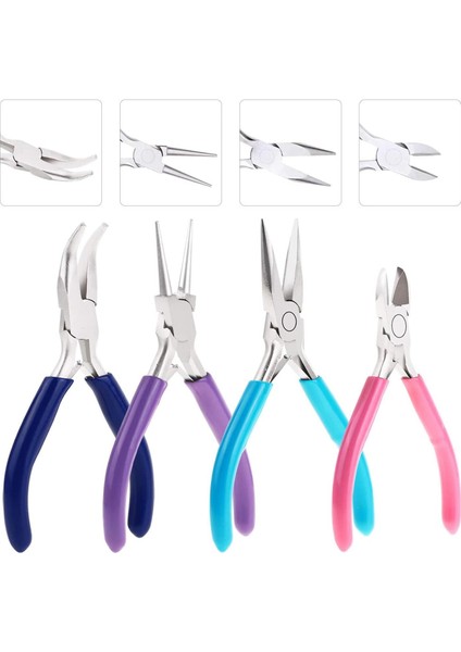 El Sanatları Için Iğne Burunlu Pense ile 4 Parça Takı Yapımı Araçları Seti (Yurt Dışından) fiyatları