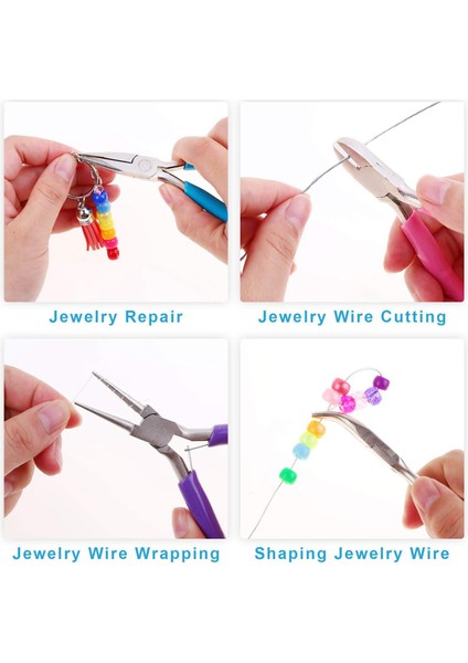 El Sanatları Için Iğne Burunlu Pense ile 4 Parça Takı Yapımı Araçları Seti (Yurt Dışından) fırsatları