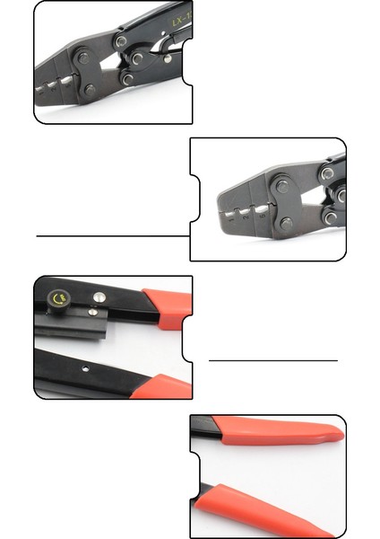 Lx-13 Sıkma Cırcırlı Tel Terminalleri Sıkma Pensesi 0,5-6,0mm² (Yurt Dışından)