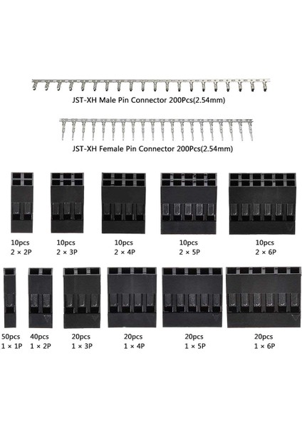 620 Adet Dupont Konnektör Takımı Tel Sıkma Pensesi 2,54 mm Aralıklı (Yurt Dışından)