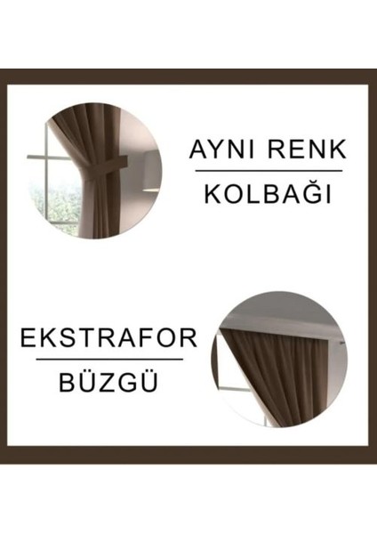 Vizon Rengi Blackaut Karartma Fon Perde modelleri