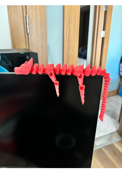 Hareketli Ejderha Oyuncak Kırmızı Dekorasyon (34 Cm) fiyatları