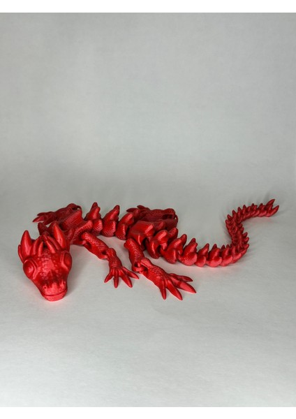 Hareketli Ejderha Oyuncak Kırmızı Dekorasyon (34 Cm) fırsatları