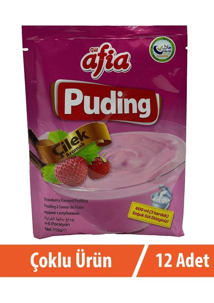 Çilekli Puding 12x115 gr