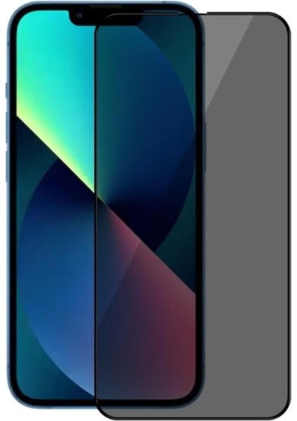 iPhone 13 / 13 Pro Uyumlu Eco Privacy Hayalet Dayanıklı Tam Ekran Temperli Cam Ekran Koruyucu