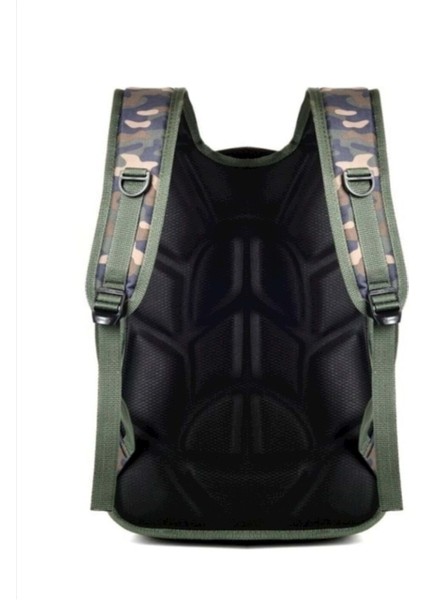 Unisex Yeşil Kamuflaj Yarasa Okul Sırt Çantası 2228 fırsatları