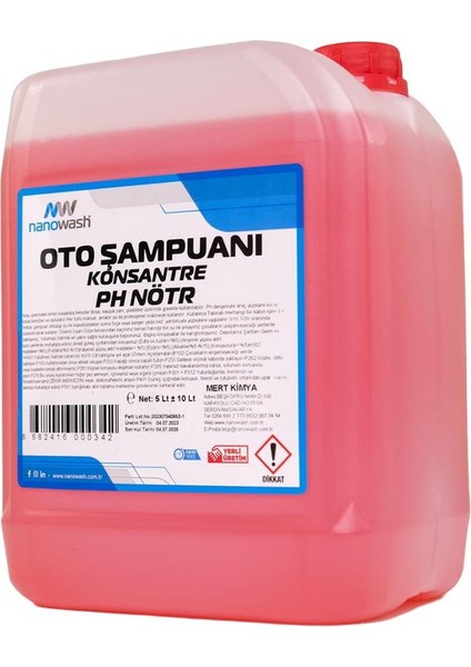 Oto Şampuanı Ph Nötr 5 Lt