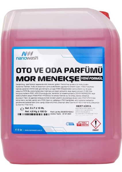 Oto ve Oda Parfümü Mor Menekşe 5 Lt